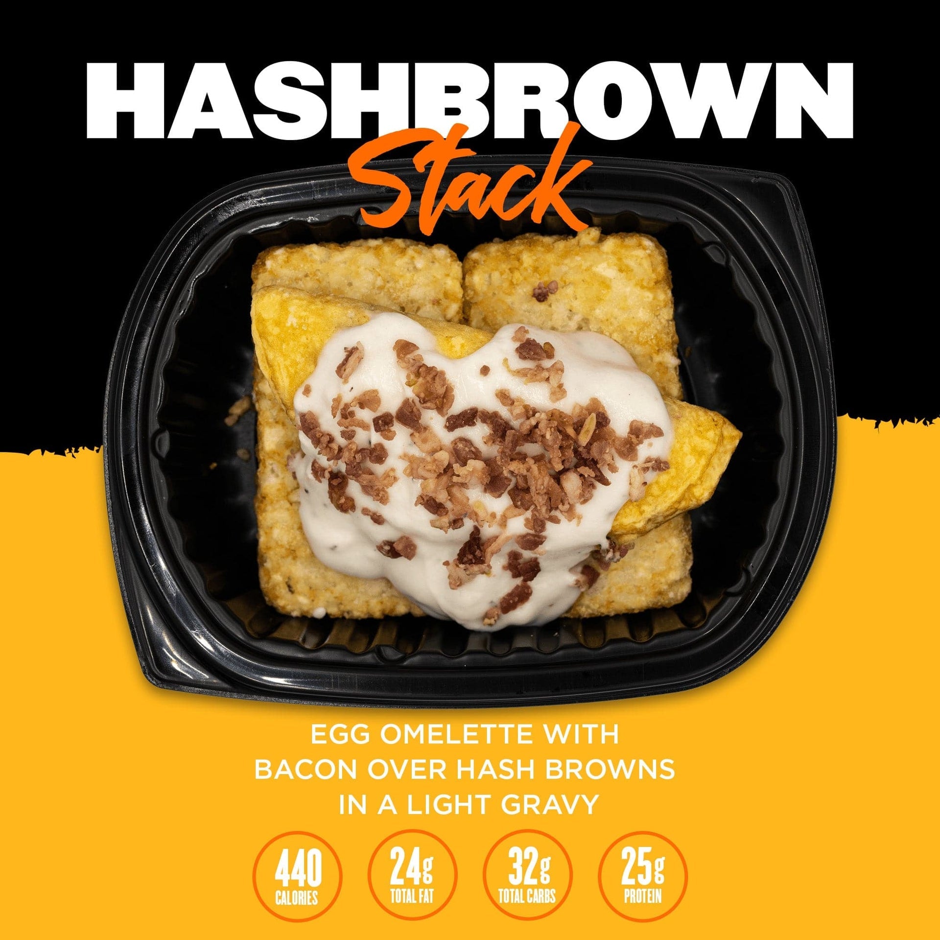 Clean Eatz Kitchen Meal Breakfast-Hash Brown Stack-N101 Nutrition