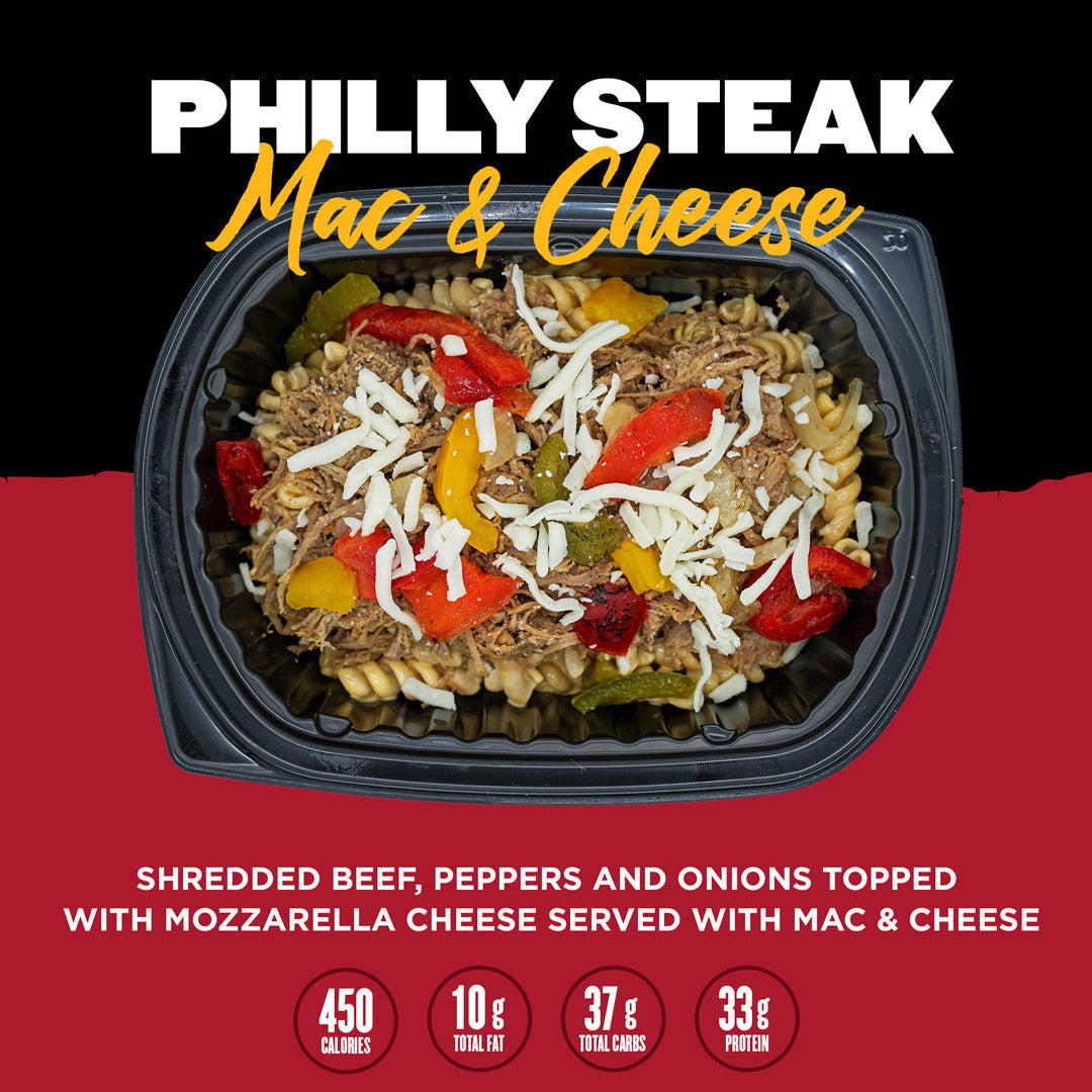 Clean Eatz Kitchen Meal-Philly Steak Mac & Cheese-N101 Nutrition