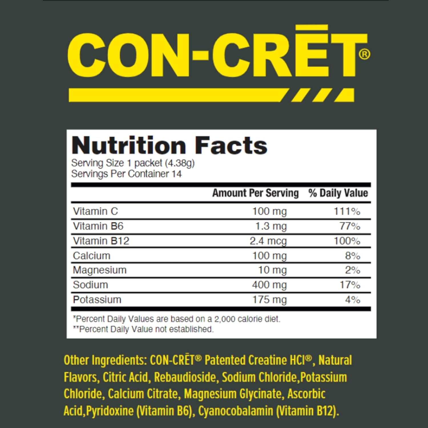 CON-CRET + Clean Hydration-N101 Nutrition