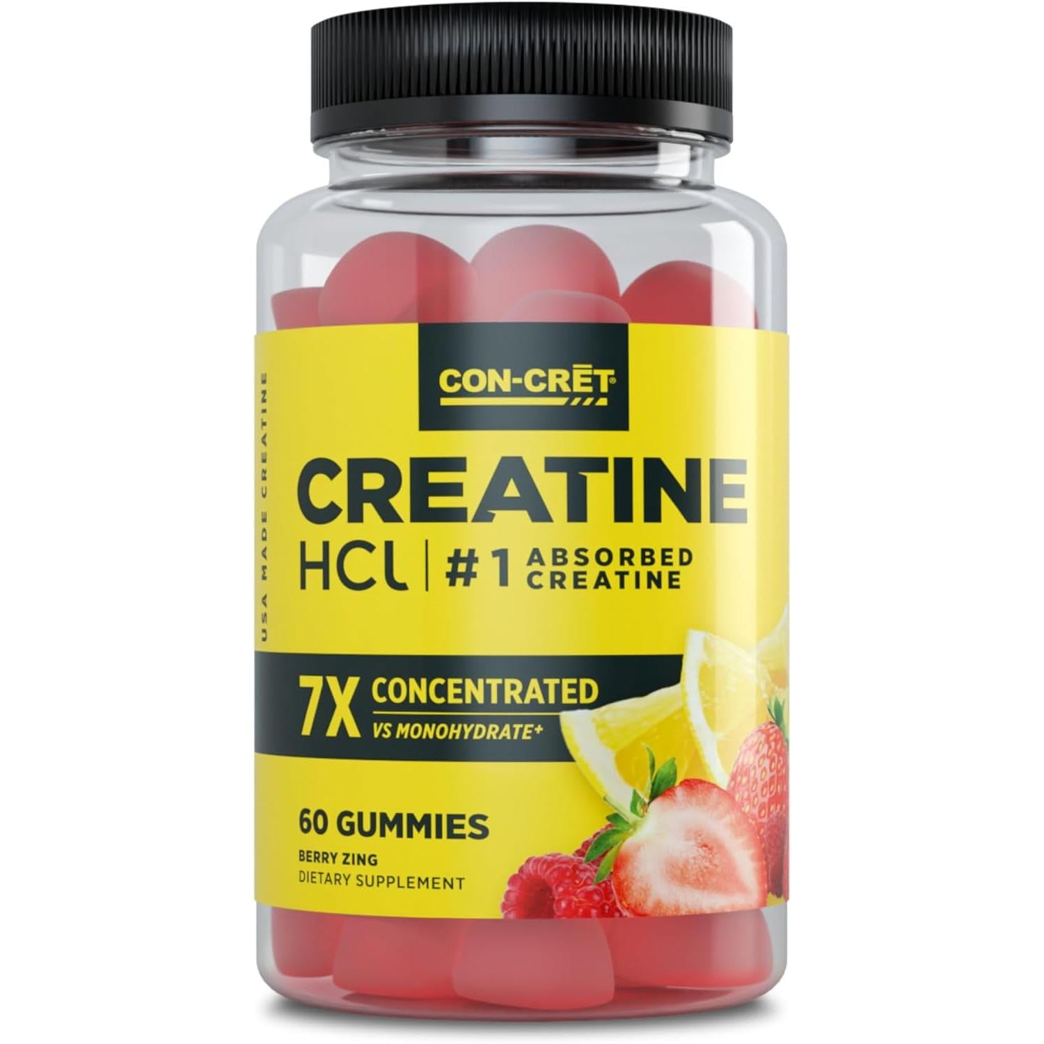 CON-CRET Creatine HCl Gummies-60 gummies-N101 Nutrition