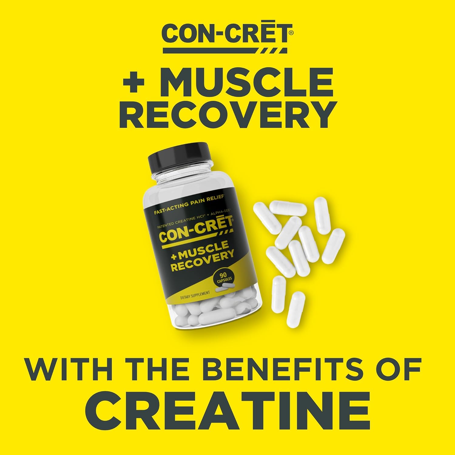 CON-CRET + Muscle Recovery-90 capsules-N101 Nutrition