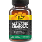 Country Life Activated Charcoal-100 vegan capsules-N101 Nutrition