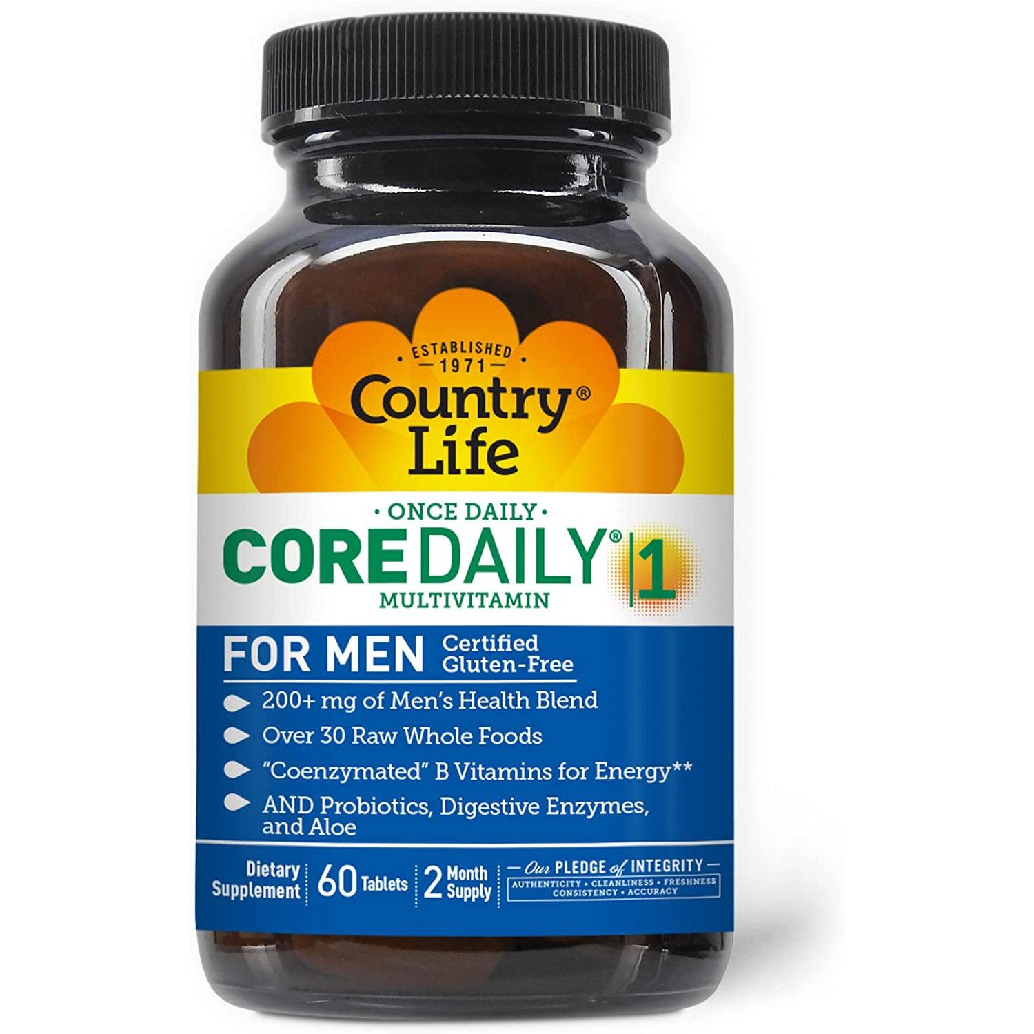 Country Life Core Daily-1 Multivitamin for Men-60 tablets-N101 Nutrition