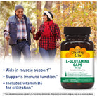 Country Life L-Glutamine Caps 500 mg-N101 Nutrition