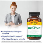 Country Life Maxi-Zyme-120 vegan capsules-N101 Nutrition