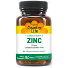 Country Life Target-Mins® Zinc 50 mg-180 tablets-N101 Nutrition