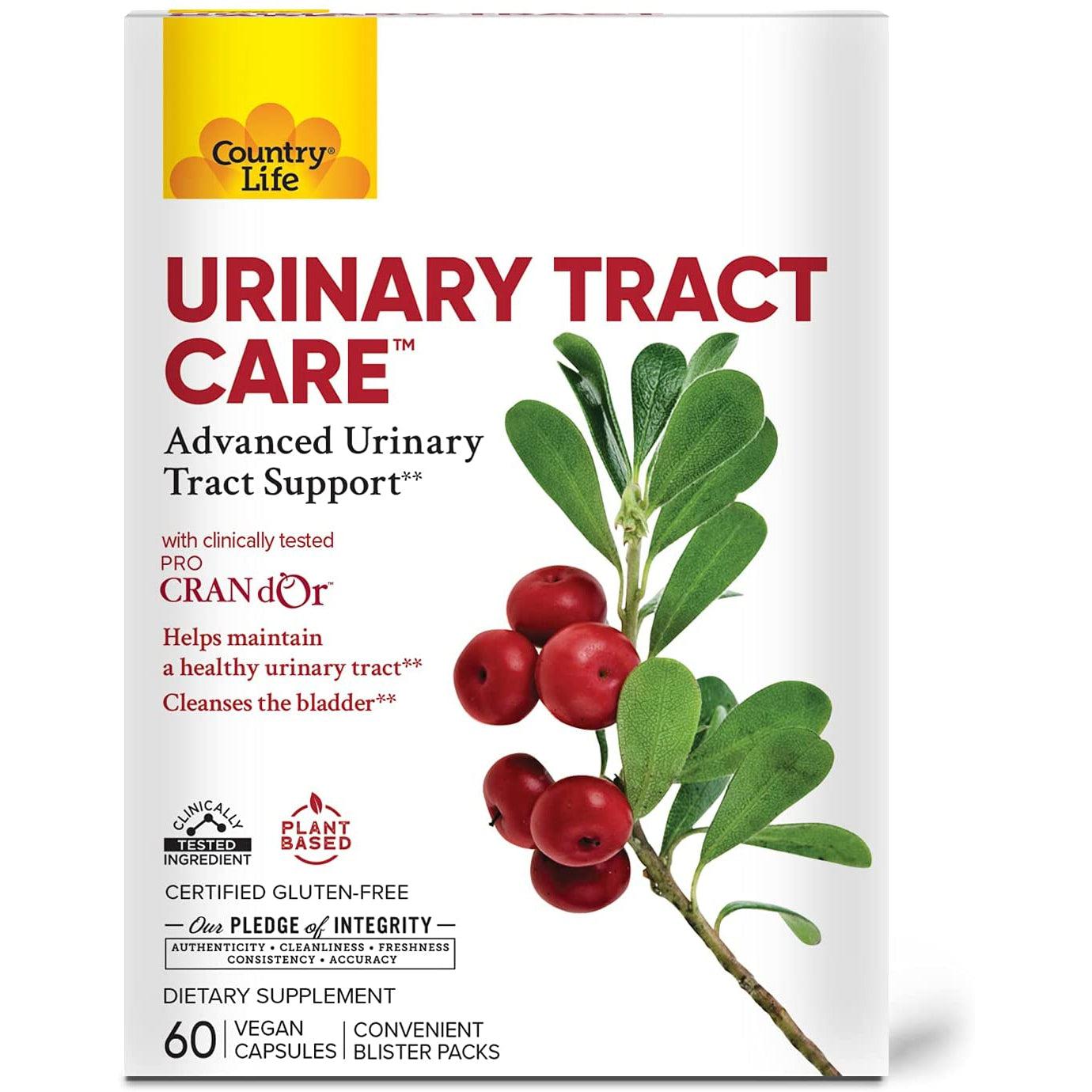 Country Life Urinary Tract Care-60 vegan capsules-N101 Nutrition