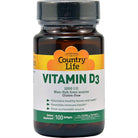 Country Life Vitamin D3 1000 IU-100 softgels-N101 Nutrition