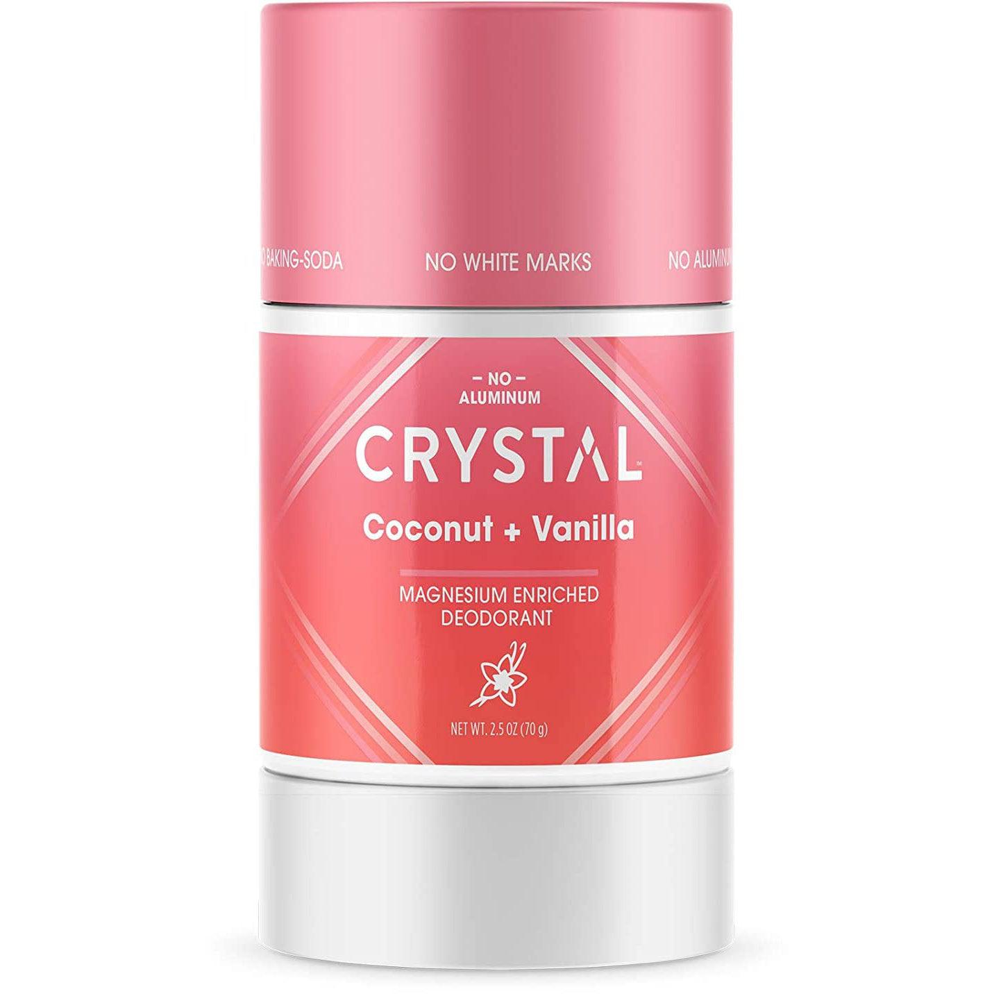 Crystal Magnesium Enriched Deodorant-2.5 oz (70 g)-Coconut + Vanilla-N101 Nutrition