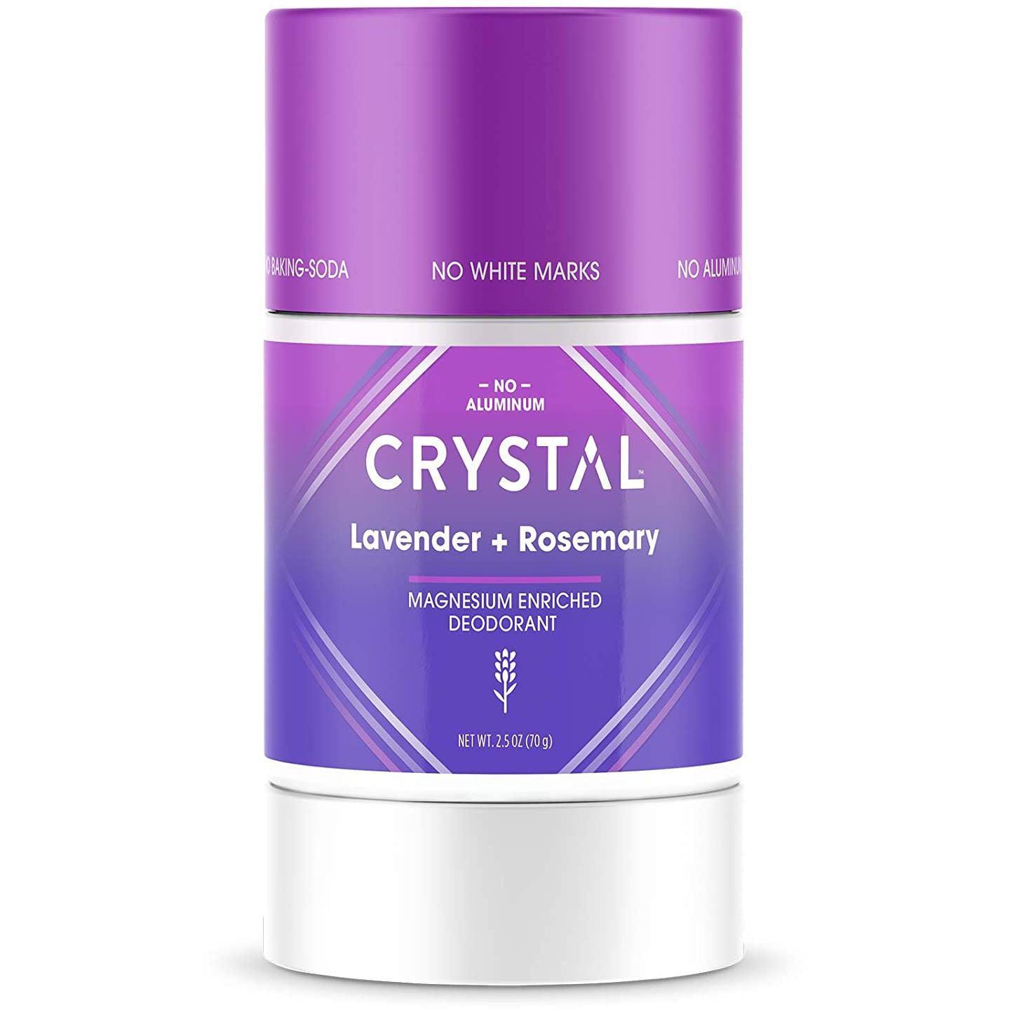 Crystal Magnesium Enriched Deodorant-2.5 oz (70 g)-Lavender + Rosemary-N101 Nutrition