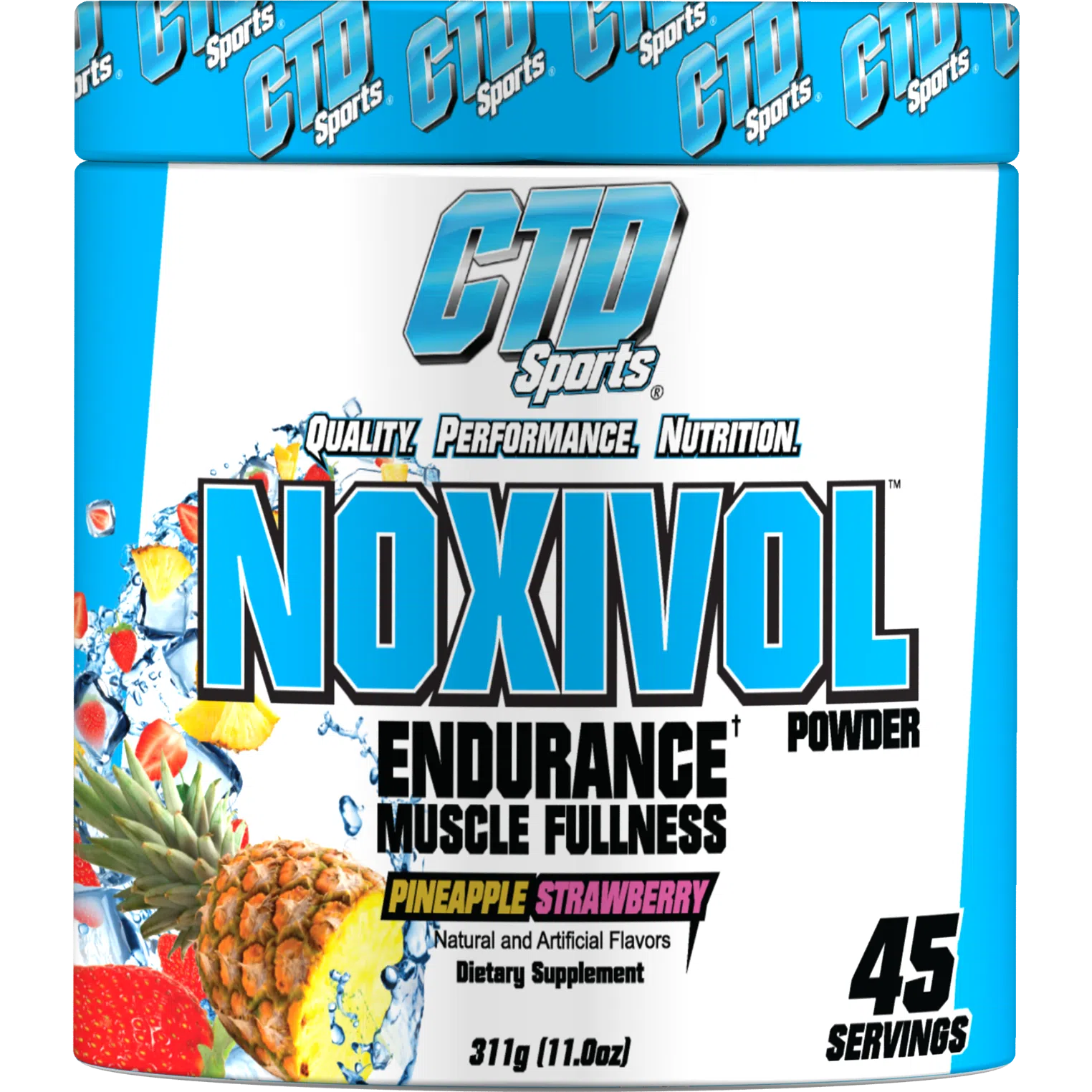 CTD Sports Noxivol Powder-45 servings-Pineapple Strawberry-N101 Nutrition