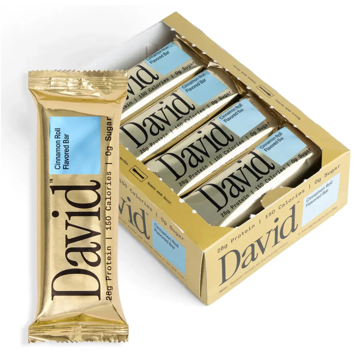 David Bar-Box (12 bars)-Cinnamon Roll-N101 Nutrition