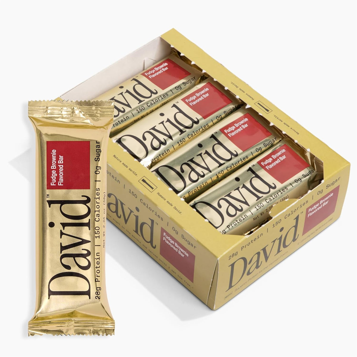 David Bar-Box (12 bars)-Fudge Brownie-N101 Nutrition
