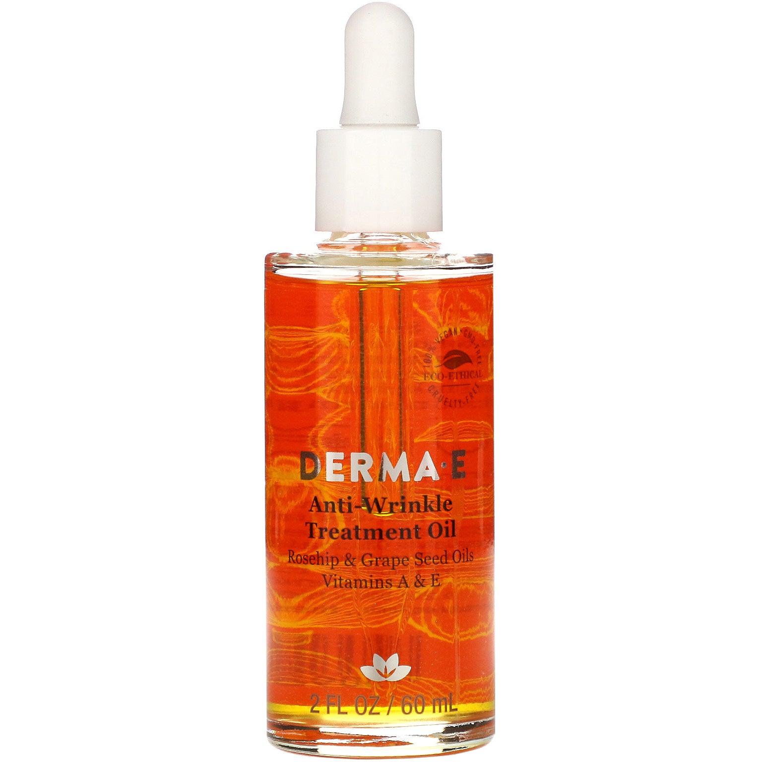 DERMA E Anti-Wrinkle Treatment Oil-2 fl oz (60 mL)-N101 Nutrition