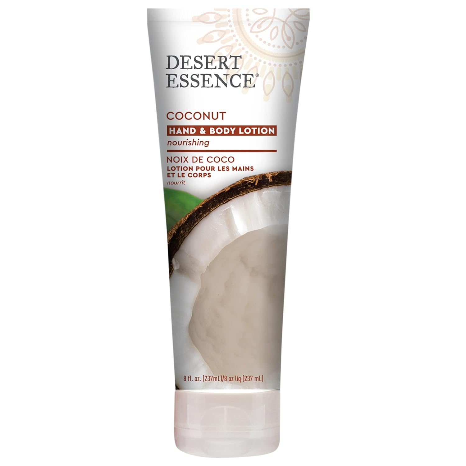 Desert Essence Organics Hand and Body Lotion - Coconut-8 fl oz (237 mL)-N101 Nutrition