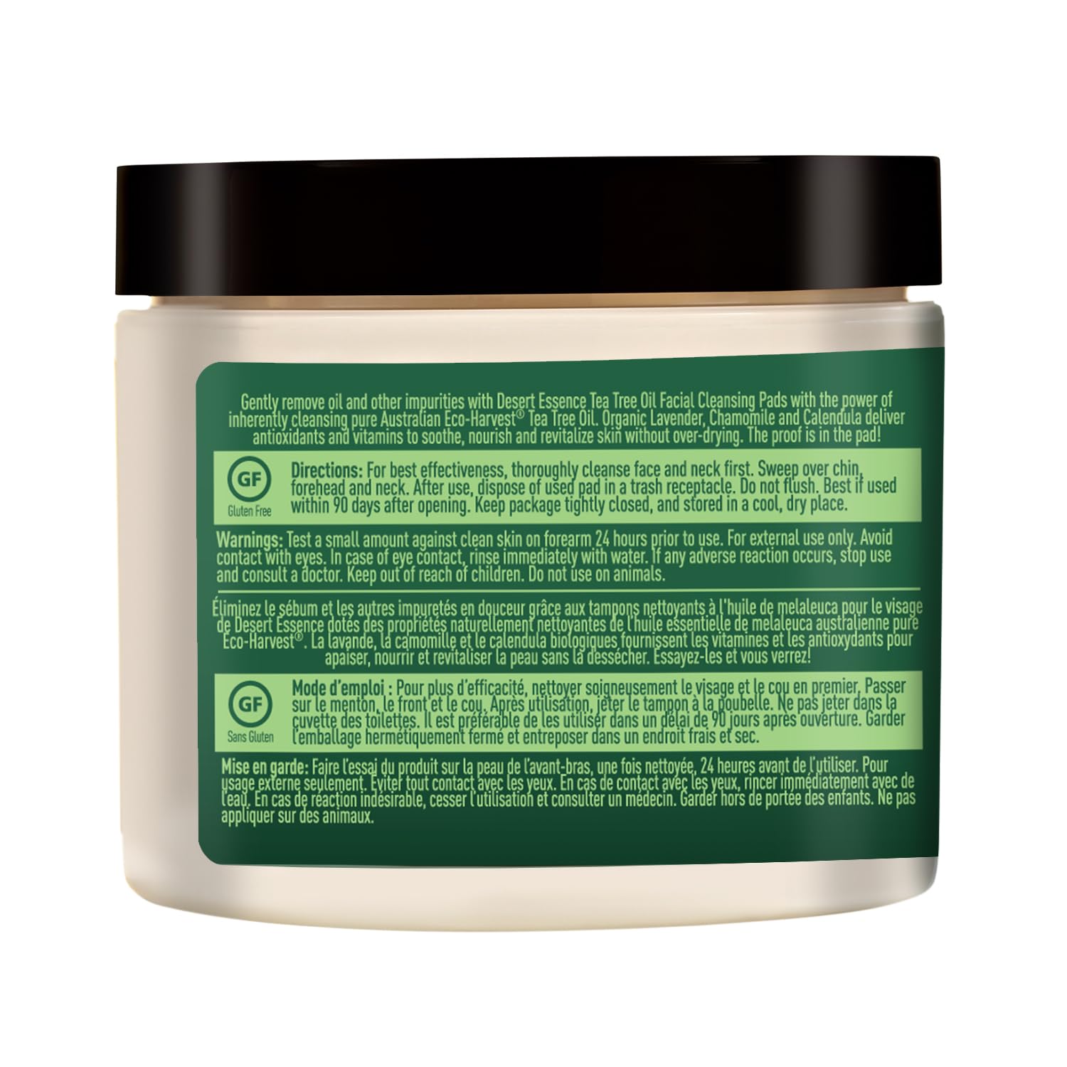 Desert Essence Tea Tree Oil Facial Cleansing Pads-N101 Nutrition