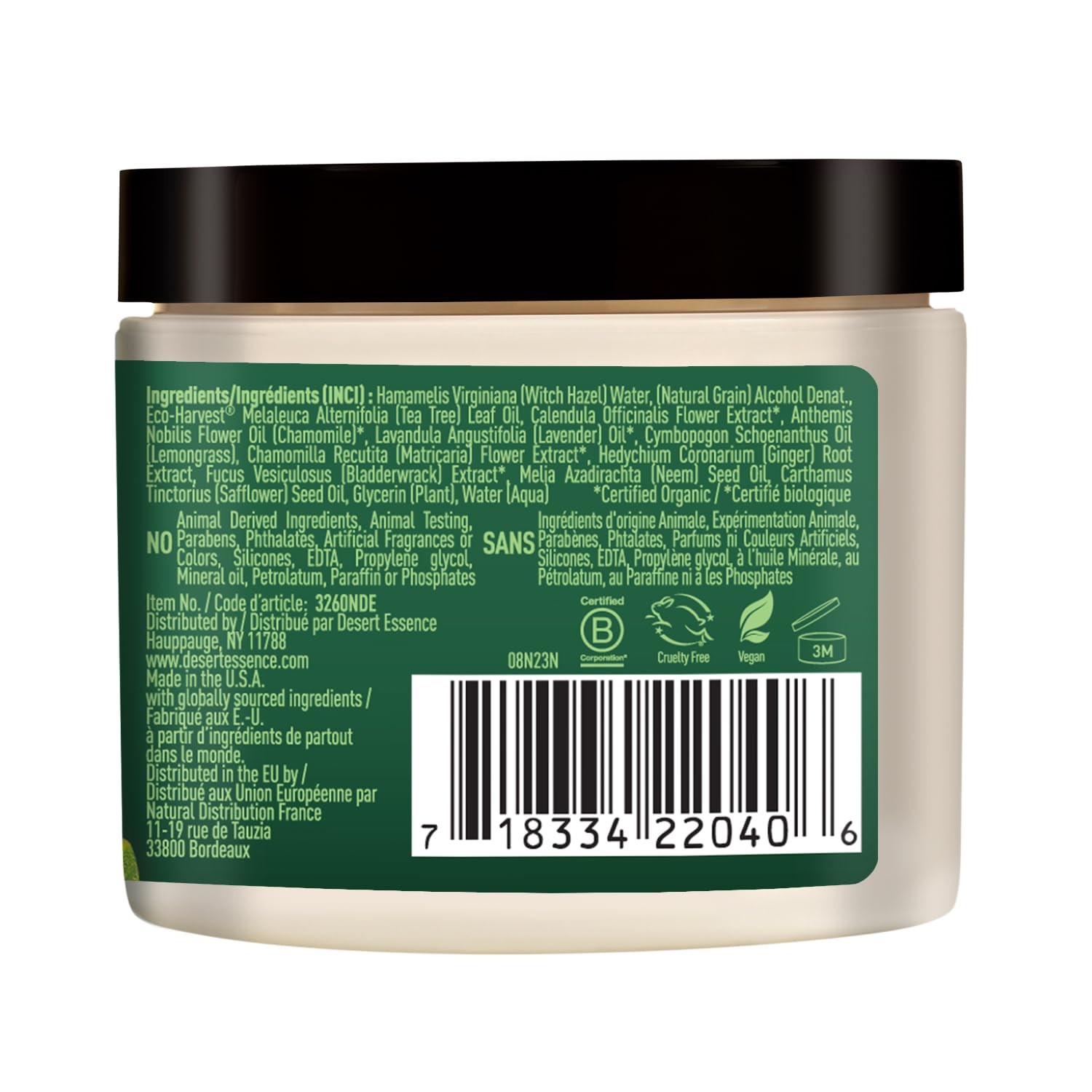 Desert Essence Tea Tree Oil Facial Cleansing Pads-N101 Nutrition