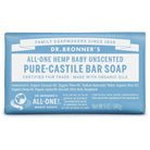 Dr. Bronner's Pure-Castile Bar Soap-5 oz (140 g)-Baby Unscented-N101 Nutrition