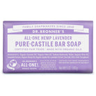 Dr. Bronner's Pure-Castile Bar Soap-5 oz (140 g)-Lavender-N101 Nutrition