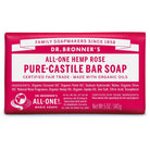 Dr. Bronner's Pure-Castile Bar Soap-Rose-5 oz (140 g)-N101 Nutrition