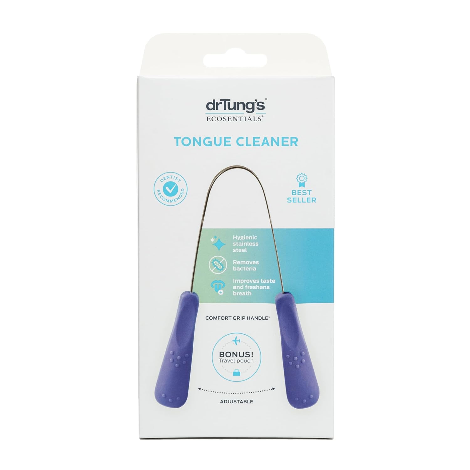Dr. Tung's Stainless Steel Tongue Cleaner-Single Tool-N101 Nutrition