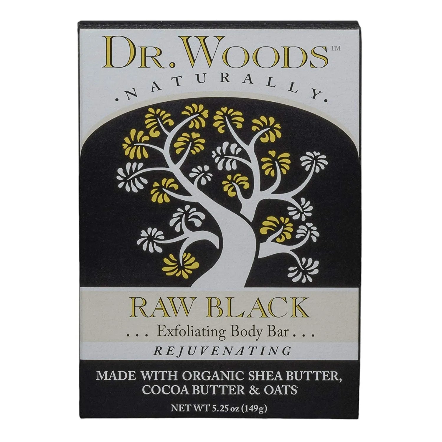 Dr. Woods Bar Soap Raw Black-N101 Nutrition