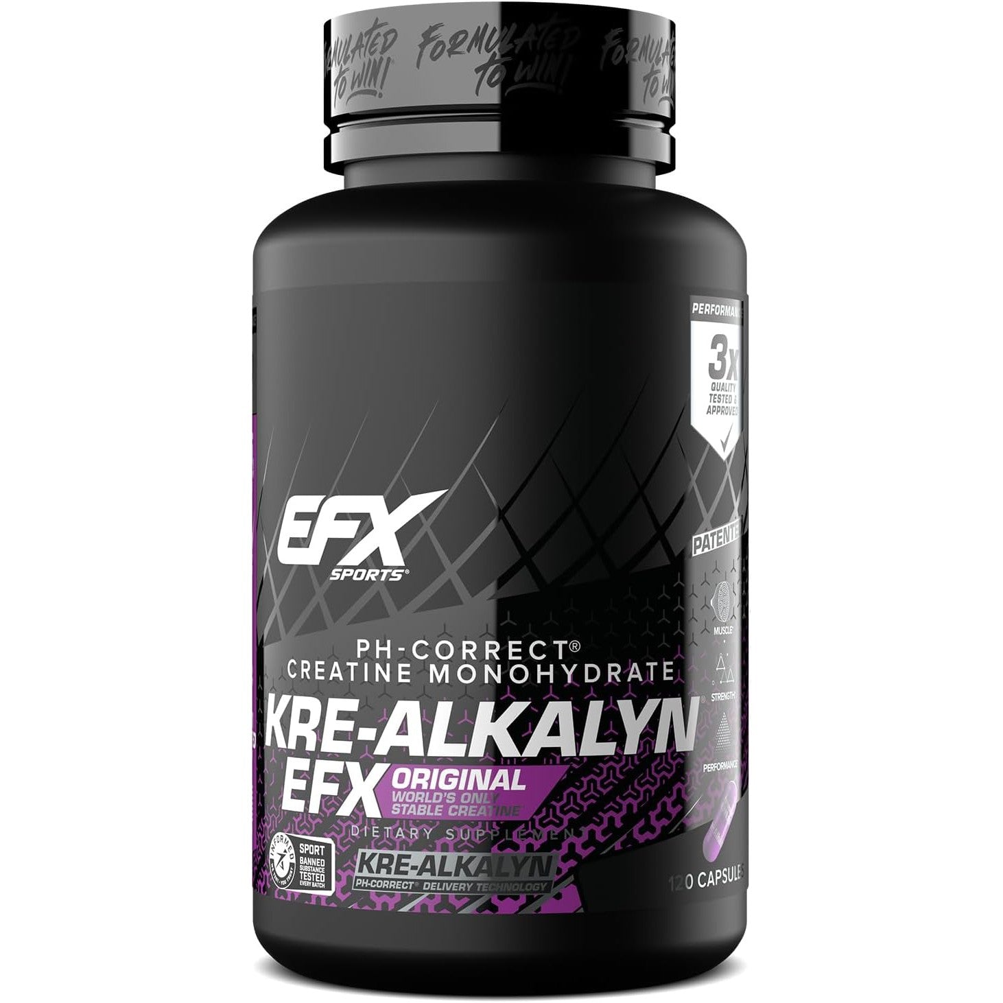 EFX Sports Kre-Alkalyn EFX-120 capsules-N101 Nutrition