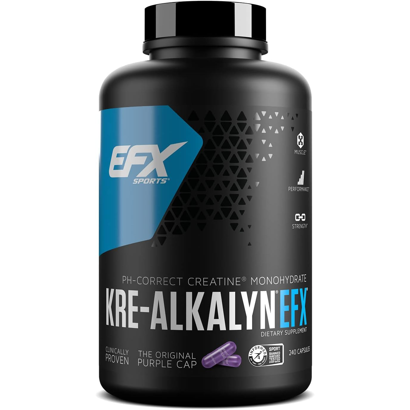 EFX Sports Kre-Alkalyn EFX-260 capsules-N101 Nutrition