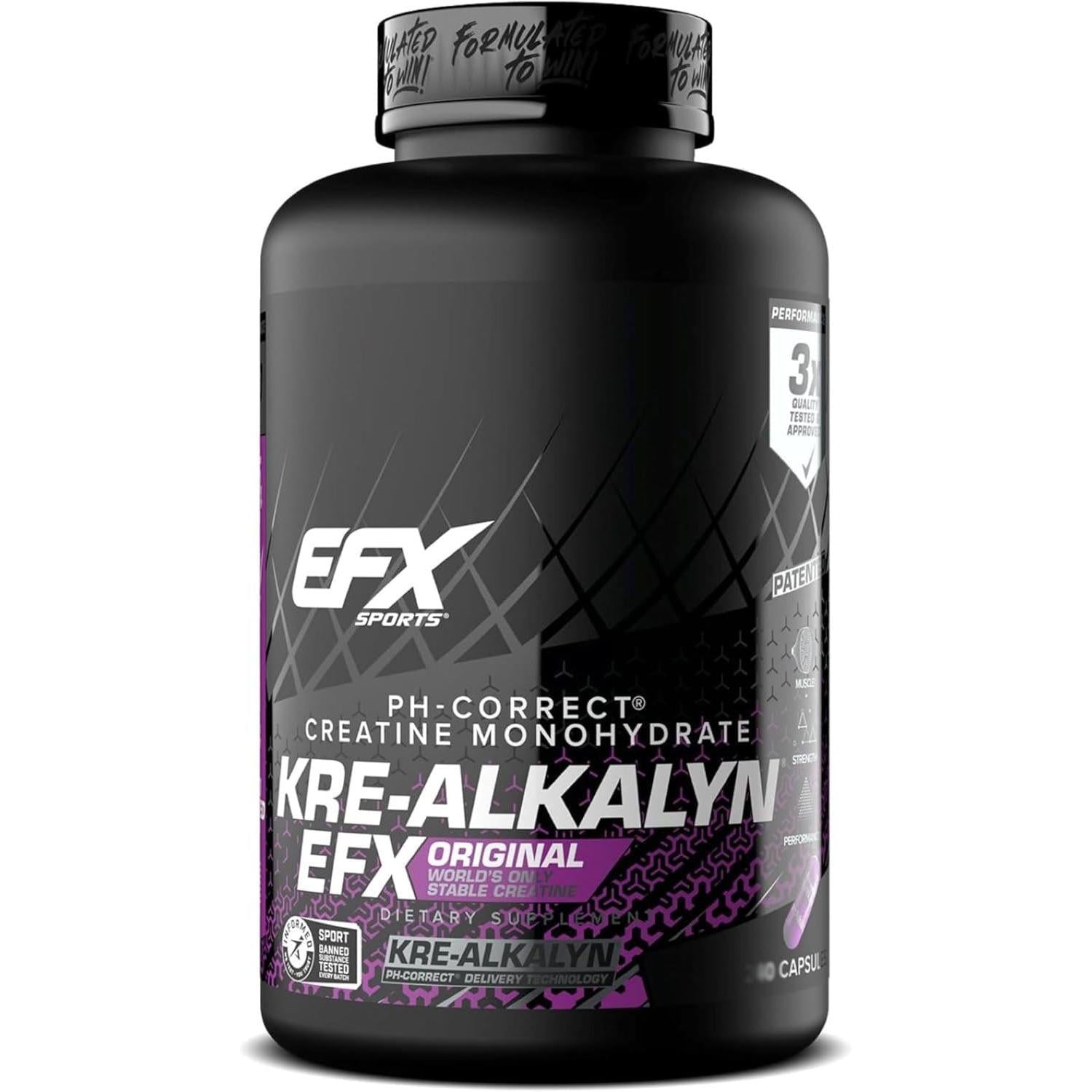 EFX Sports Kre-Alkalyn EFX-260 capsules-N101 Nutrition