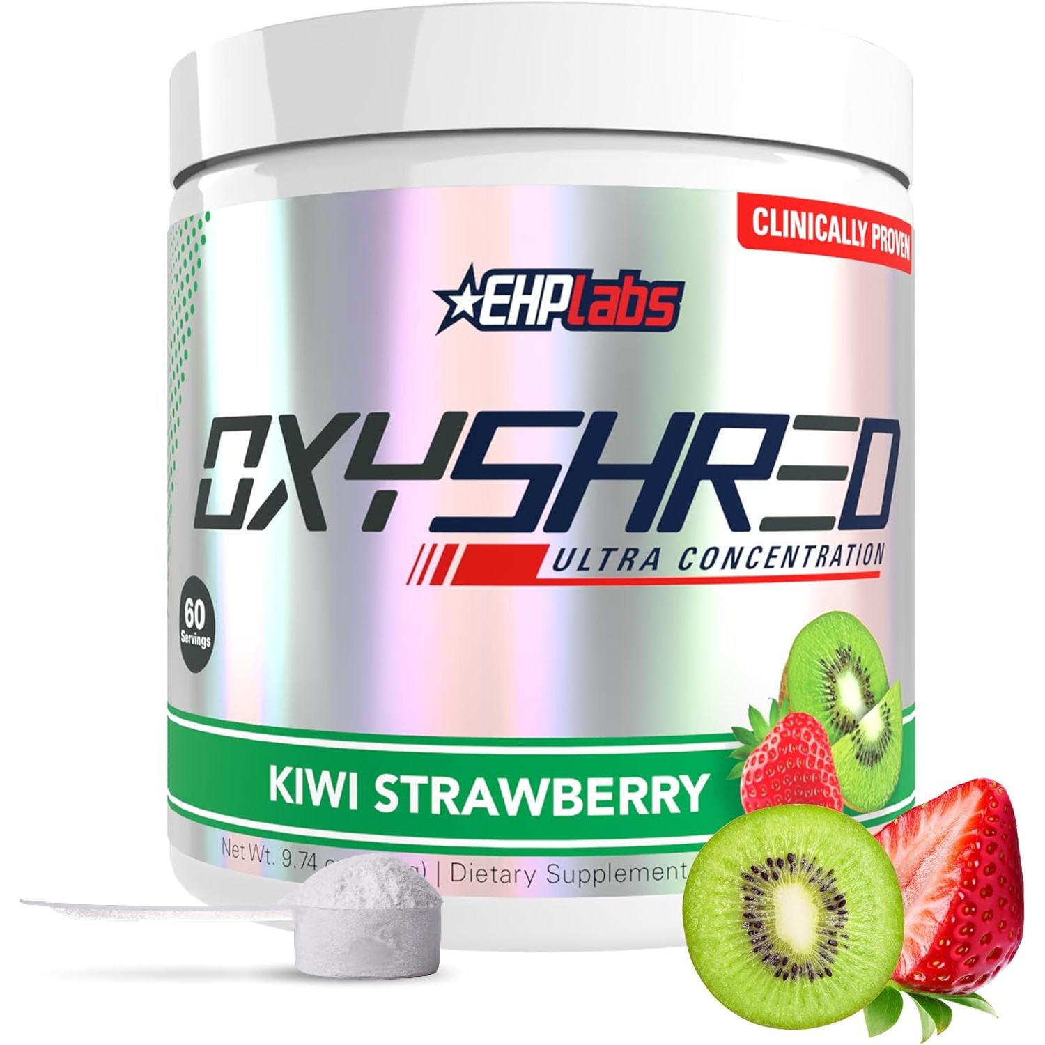 EHP Labs OxyShred-60 servings-Kiwi Strawberry-N101 Nutrition