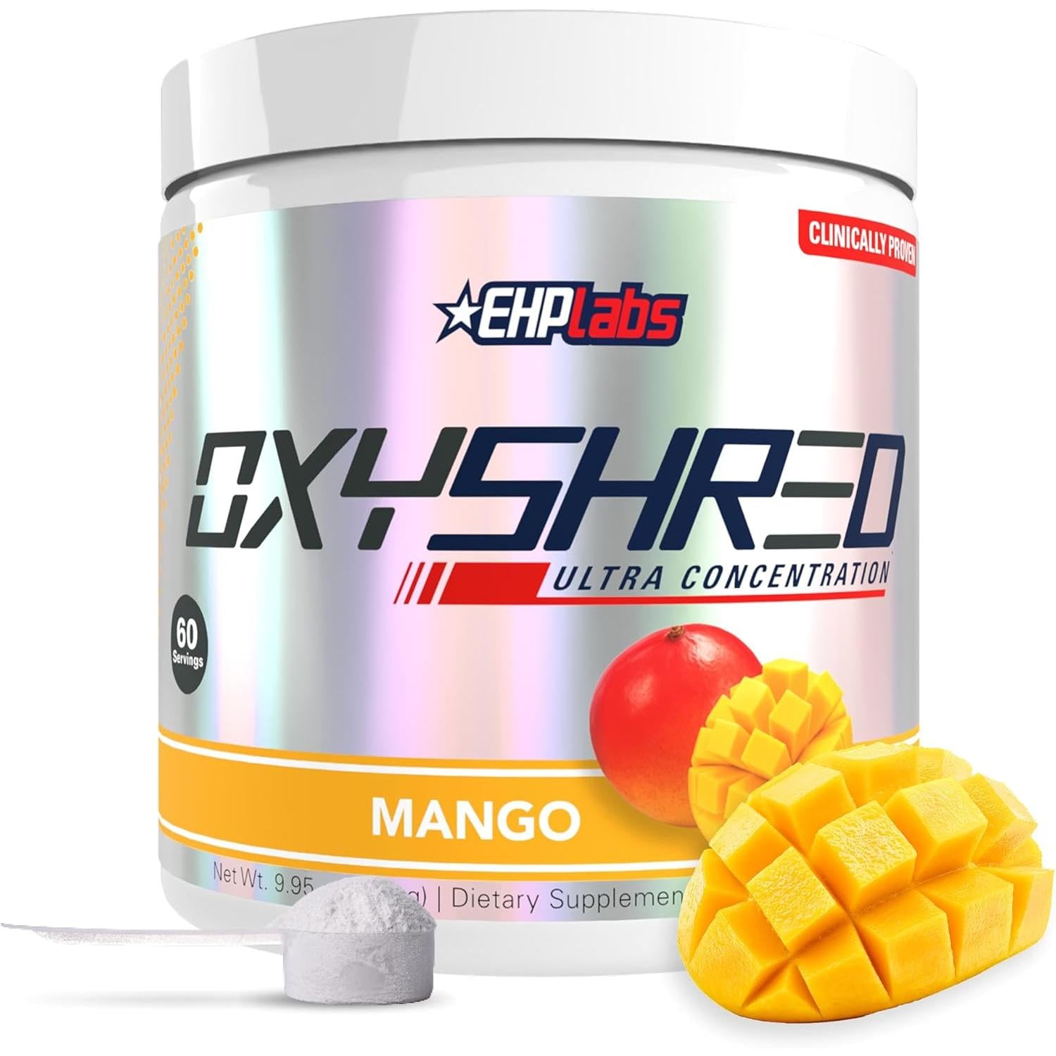 EHP Labs OxyShred-60 servings-Mango-N101 Nutrition