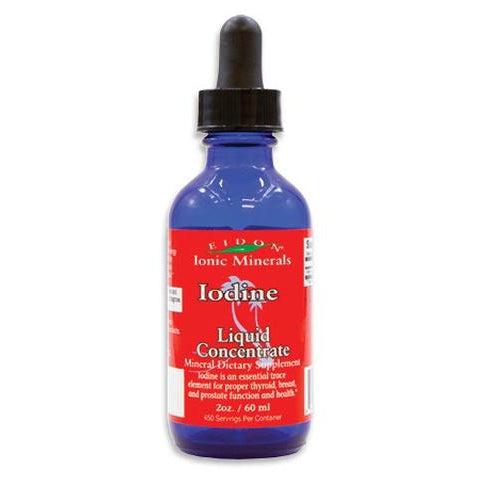 Eidon Ionic Minerals Iodine Liquid Concentrate-2 fl oz (60 mL)-N101 Nutrition