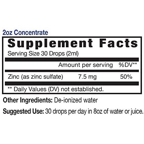 Eidon Ionic Minerals Zinc Liquid Concentrate-2 fl oz (60 mL)-N101 Nutrition