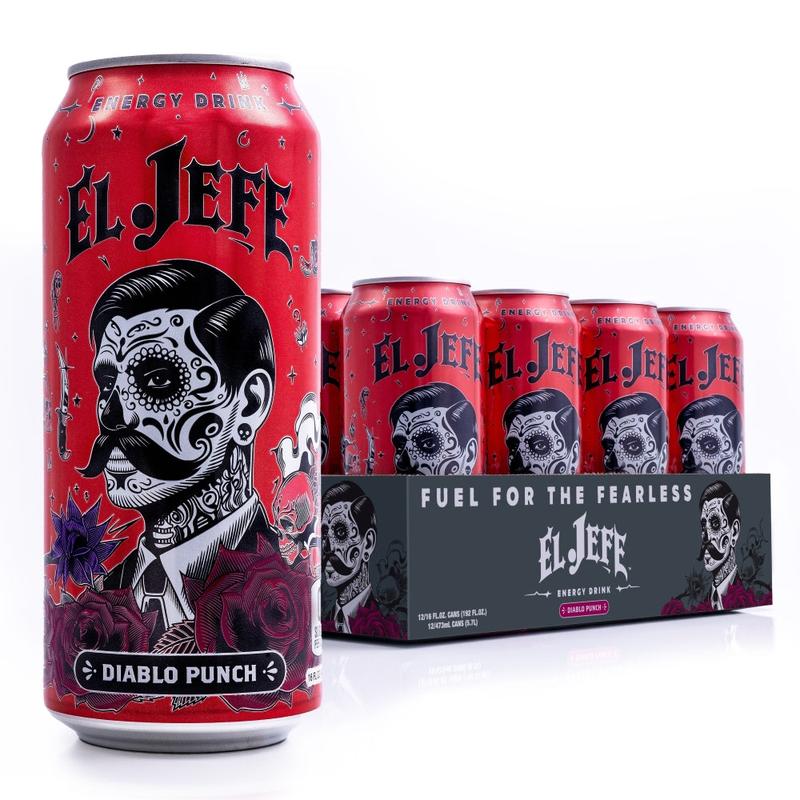El Jefe Energy Drink-Case (12 cans)-Diablo Punch-N101 Nutrition