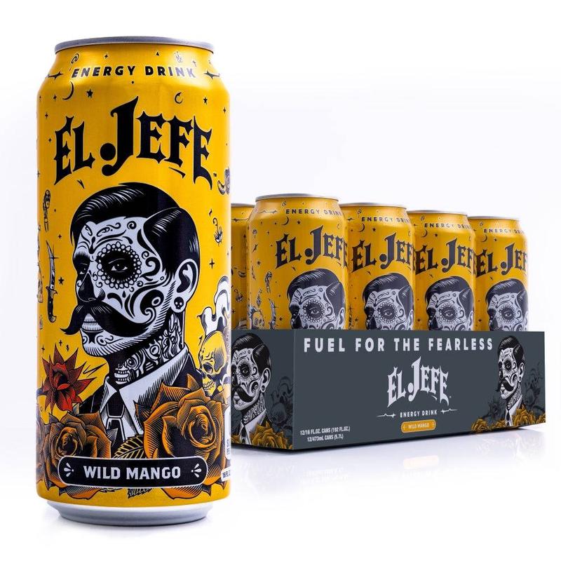 El Jefe Energy Drink-Case (12 cans)-Wild Mango-N101 Nutrition