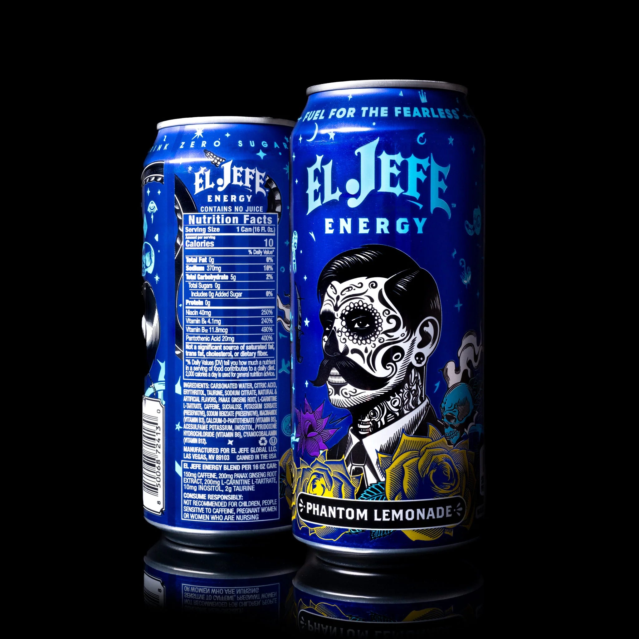 El Jefe Energy Drink-Single (16 fl oz)-Phantom Lemonade-N101 Nutrition