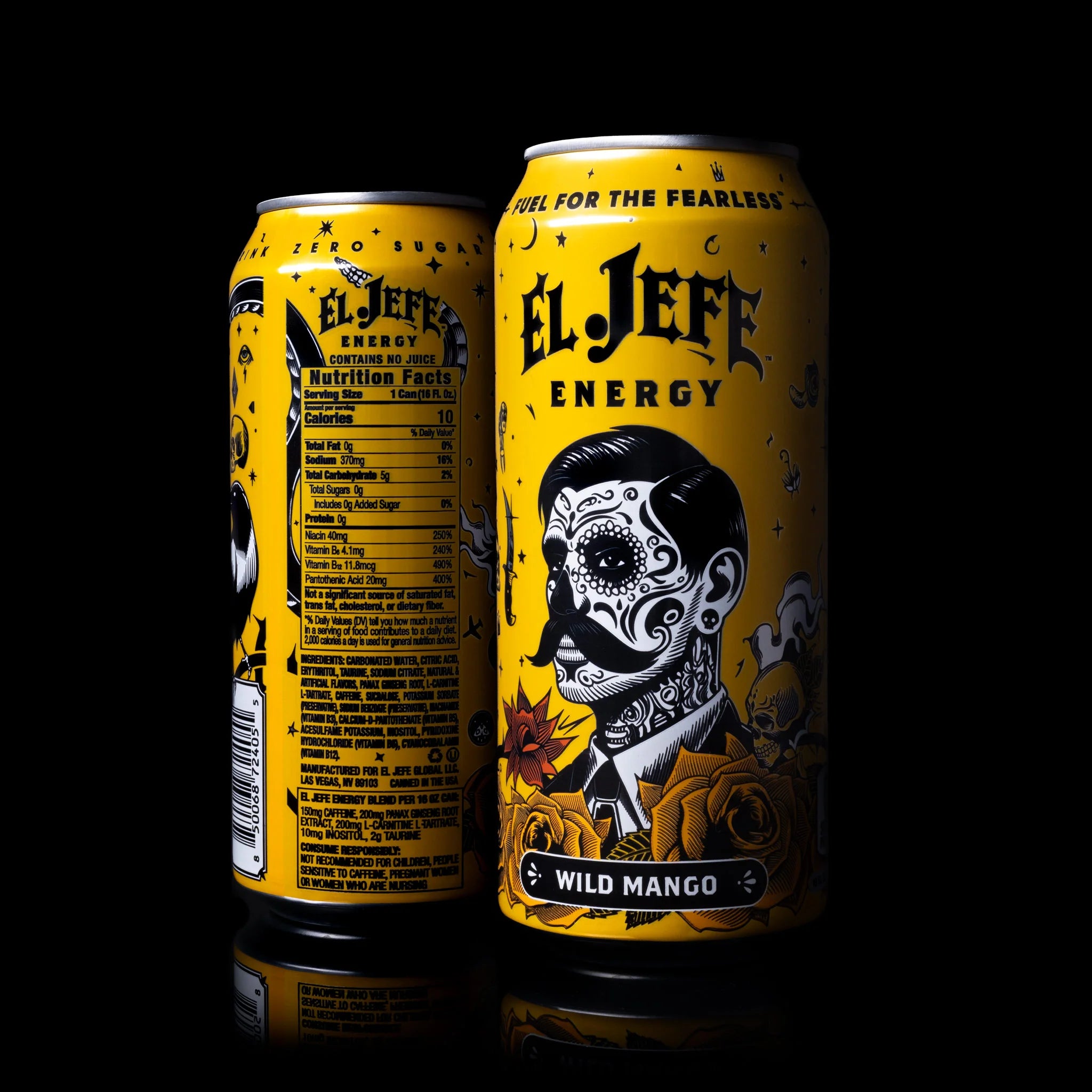 El Jefe Energy Drink-Single (16 fl oz)-Wild Mango-N101 Nutrition