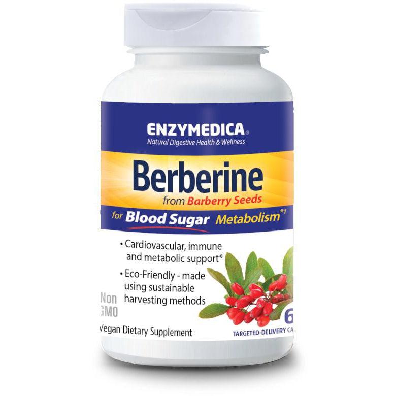 Enzymedica Berberine-60 vegetarian capsules-N101 Nutrition