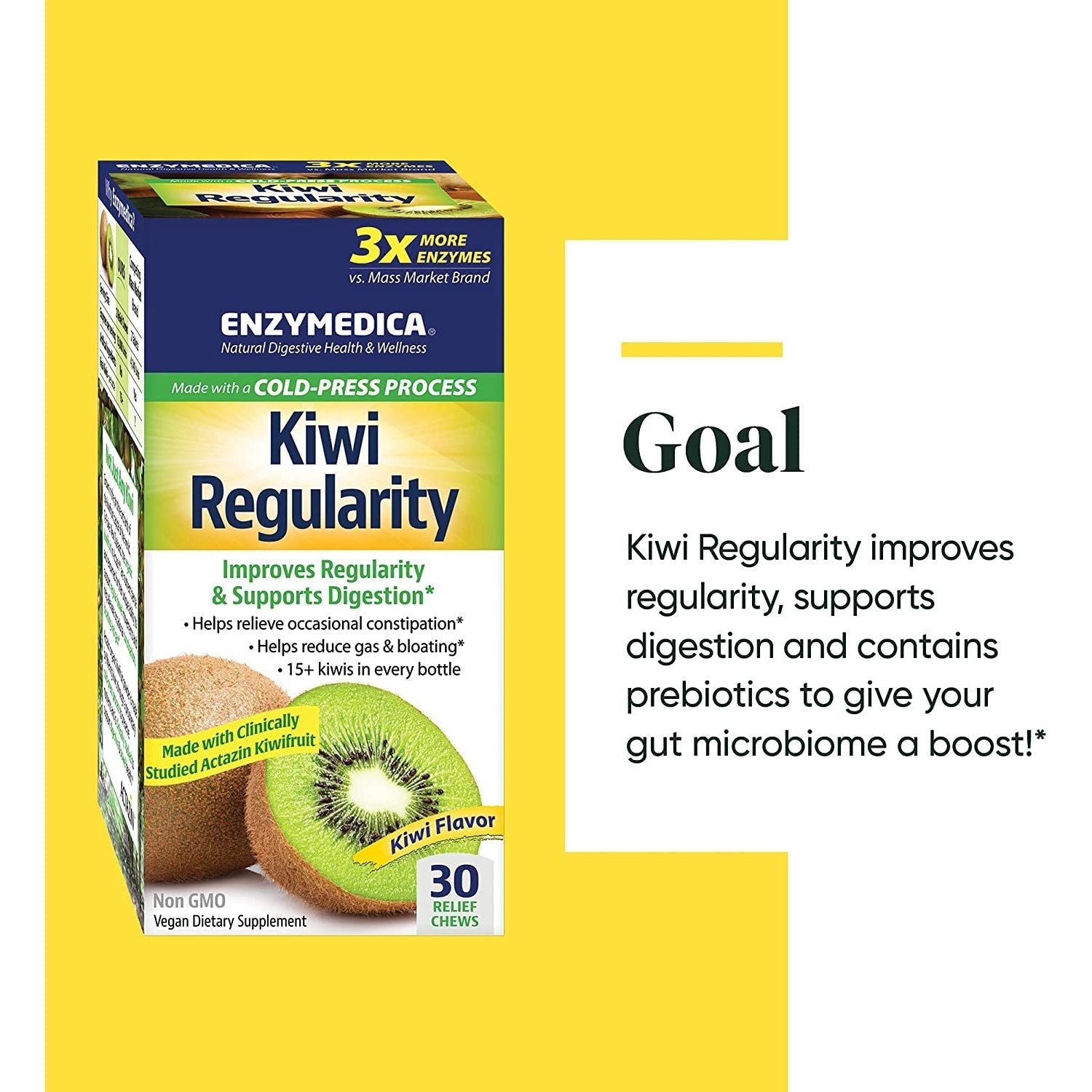 Enzymedica Kiwi Regularity-30 Chews-N101 Nutrition