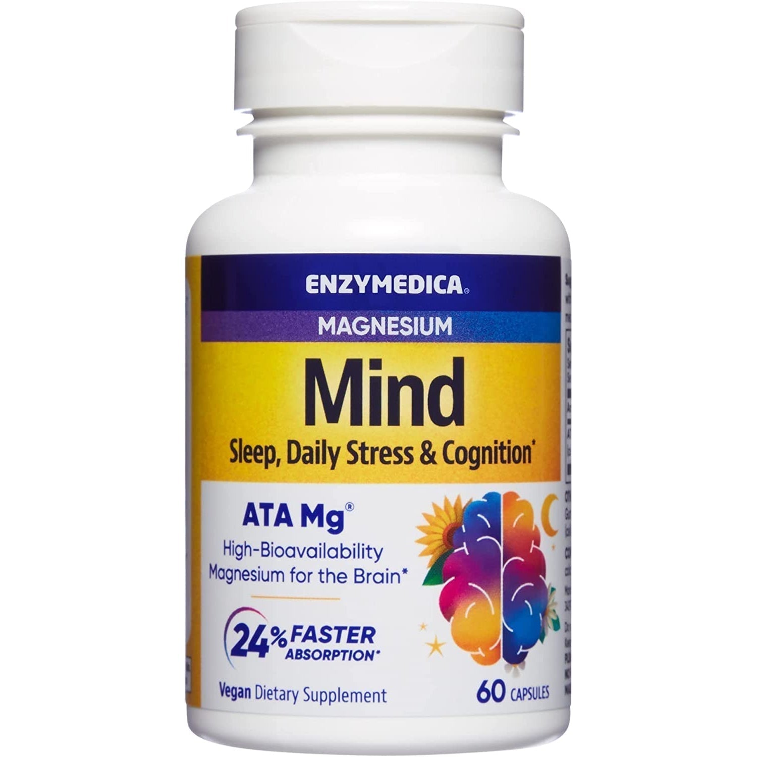 Enzymedica Magnesium Mind-60 capsules-N101 Nutrition