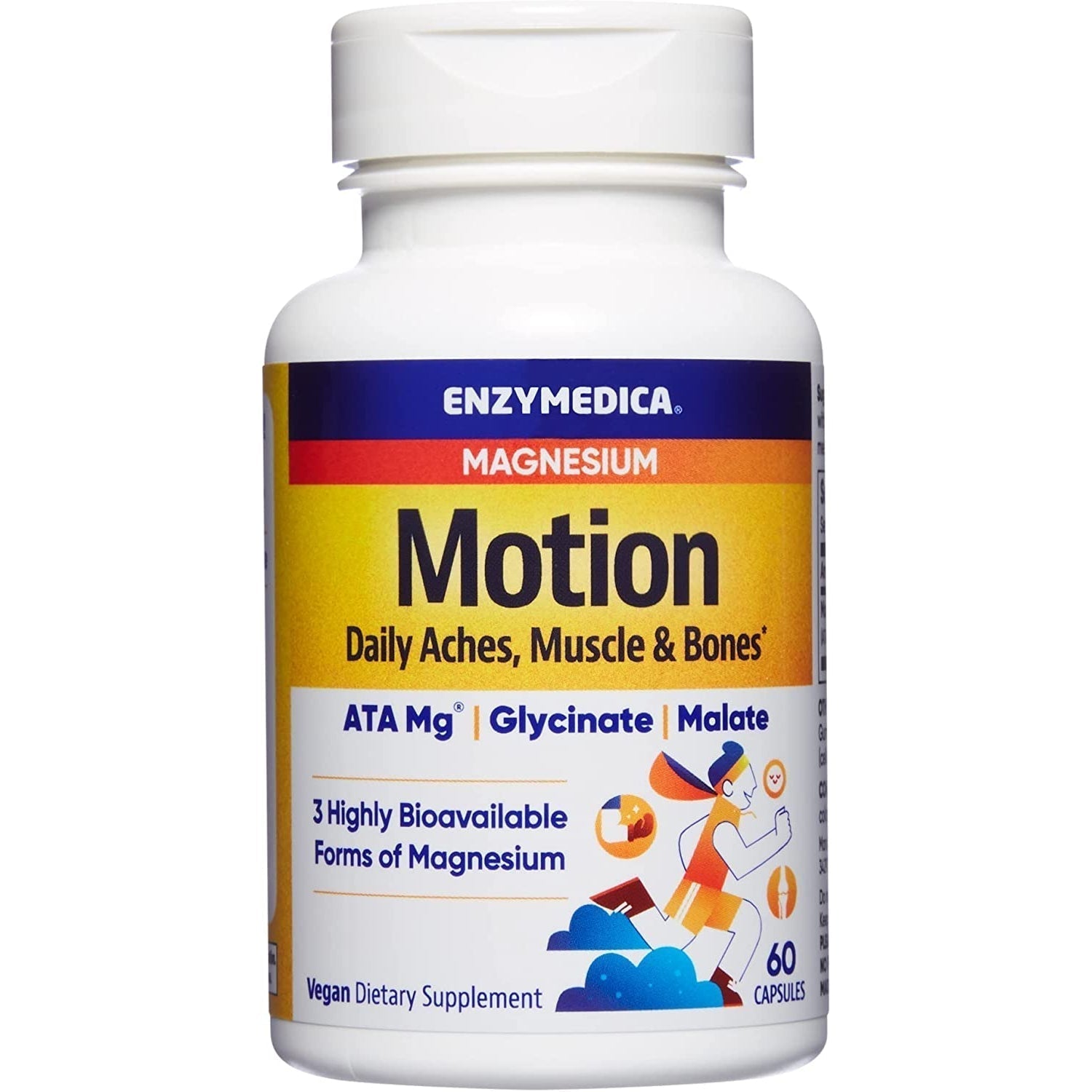 Enzymedica Magnesium Motion-60 capsules-N101 Nutrition