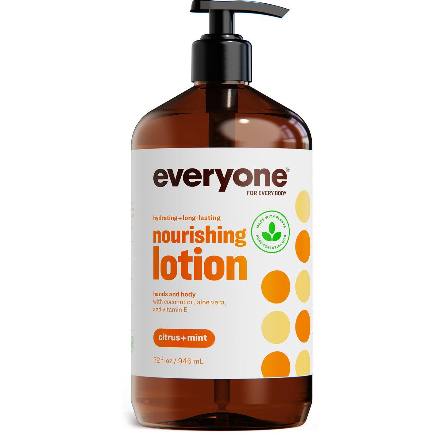 Everyone Citrus + Mint Nourishing Lotion-32 fl oz (946 mL)-N101 Nutrition