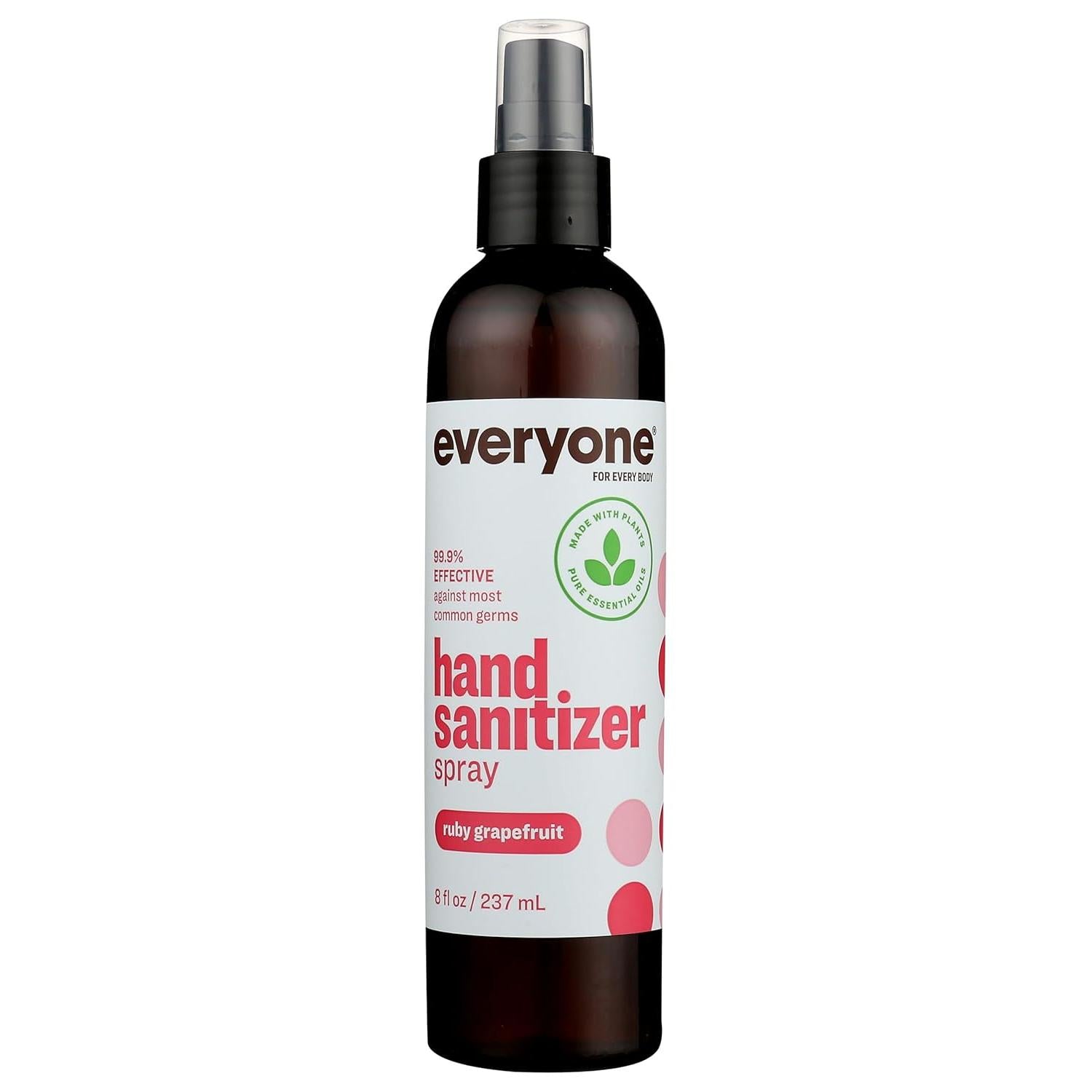 Everyone Hand Sanitizer Spray Ruby Grapefruit-8 fl oz (237 mL)-N101 Nutrition