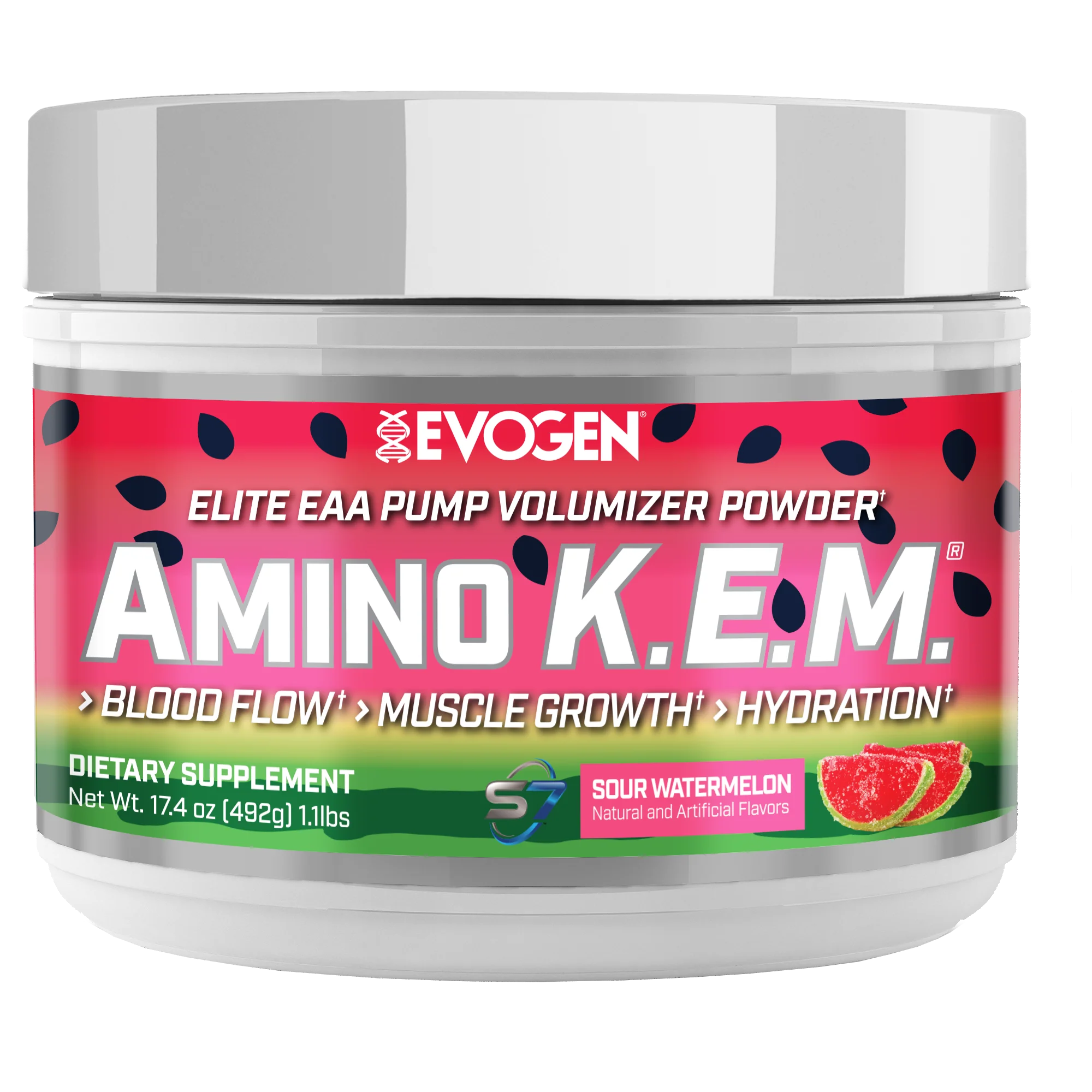 Evogen Amino K.E.M.-30 servings-Sour Watermelon-N101 Nutrition