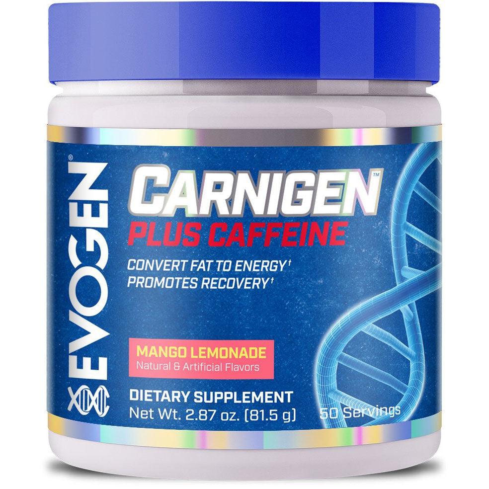 Evogen Carnigen Plus Caffeine-Mango Lemonade-50 servings-N101 Nutrition