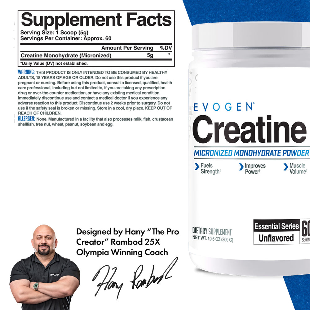 Evogen Essential Series Creatine Monohydrate-N101 Nutrition