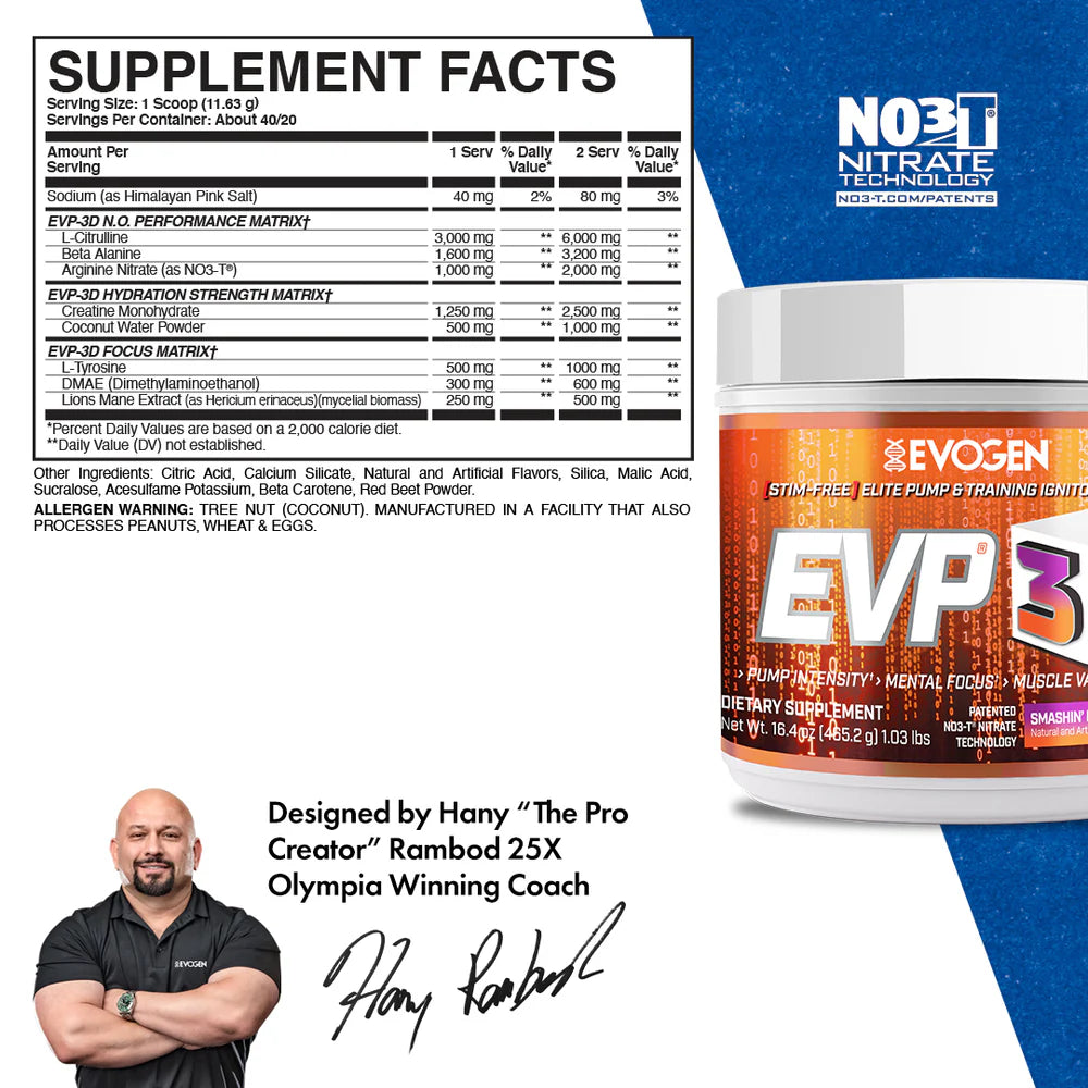 Evogen EVP-3D-N101 Nutrition