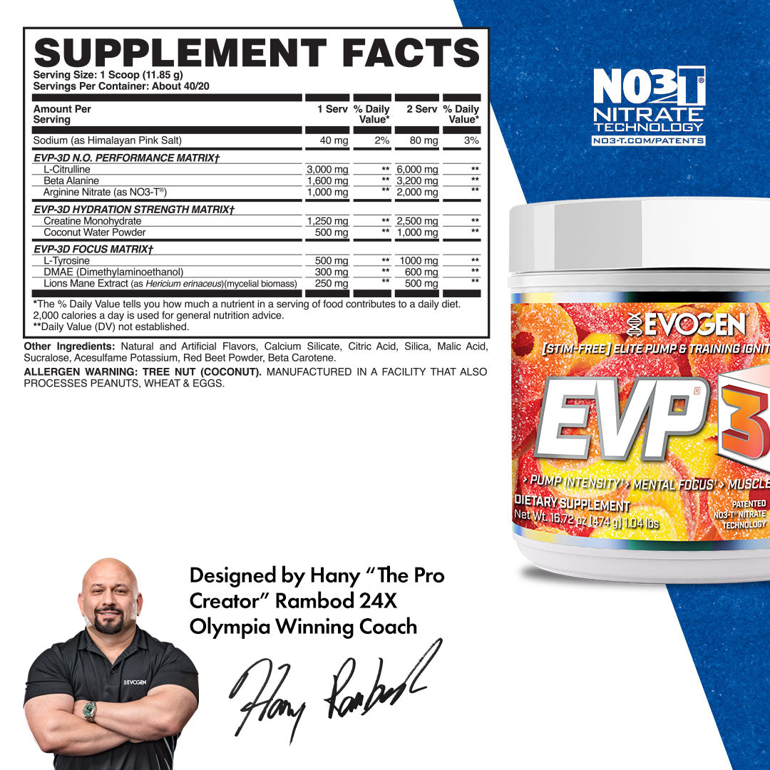 Evogen EVP-3D-N101 Nutrition