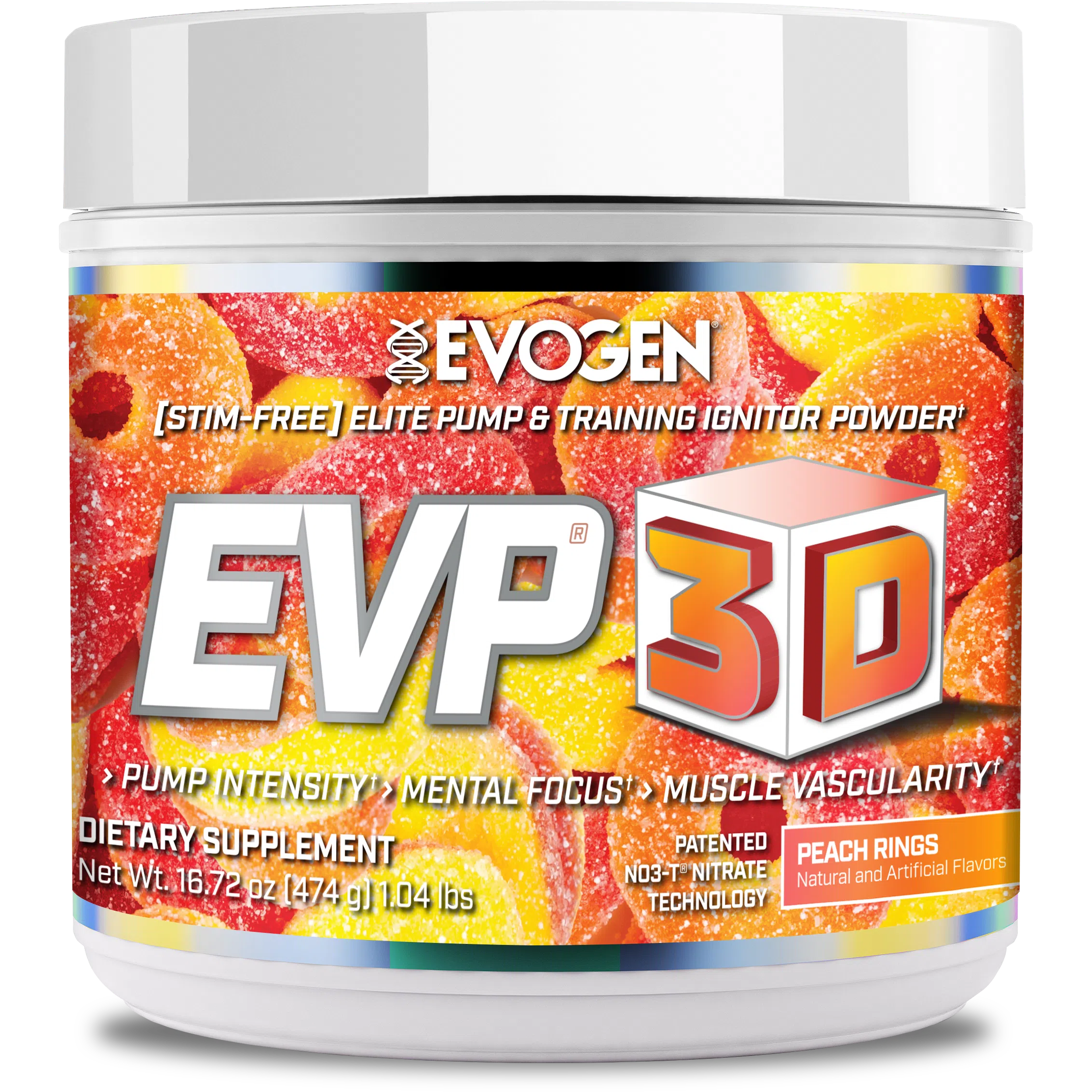 Evogen EVP-3D-40/20 servings-Peach Rings-N101 Nutrition