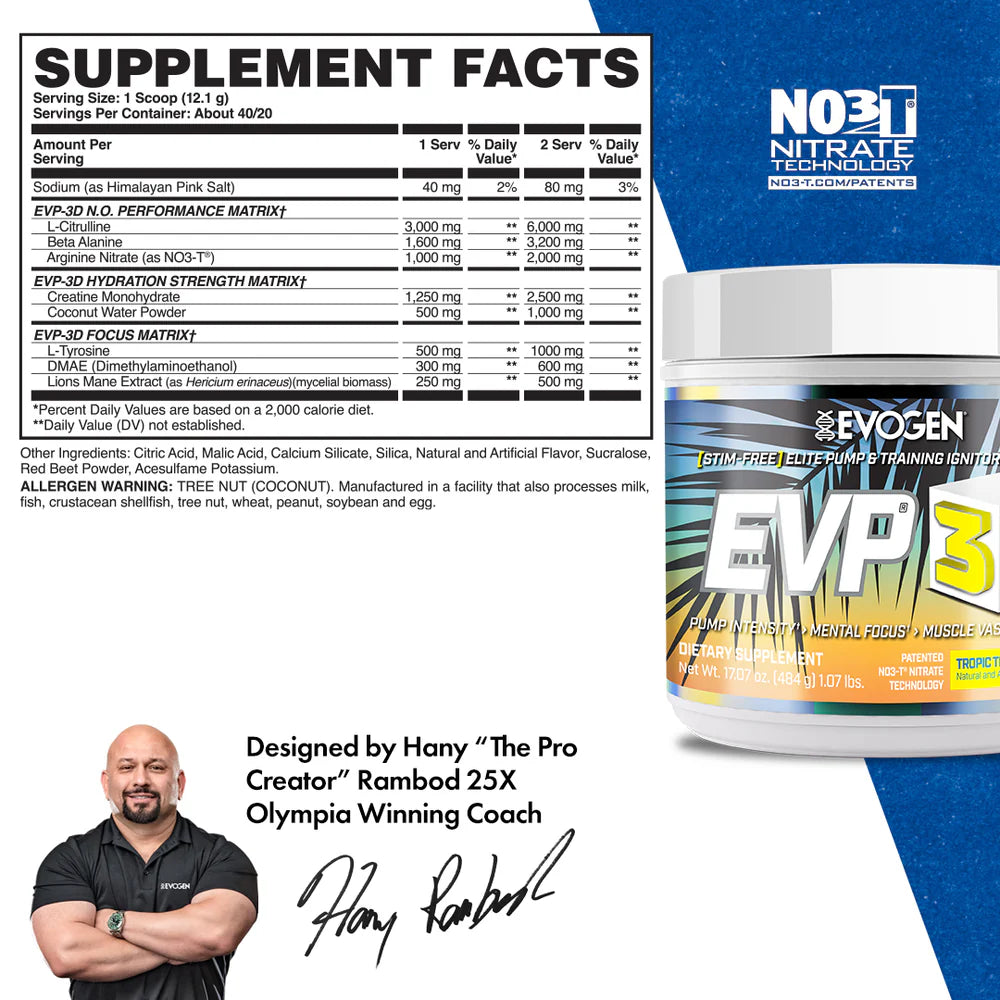 Evogen EVP-3D-N101 Nutrition